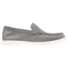 Hugo Boss Suede loafers with contrast outsole 50543083 035 Medium Grey sold by J&Z Couture