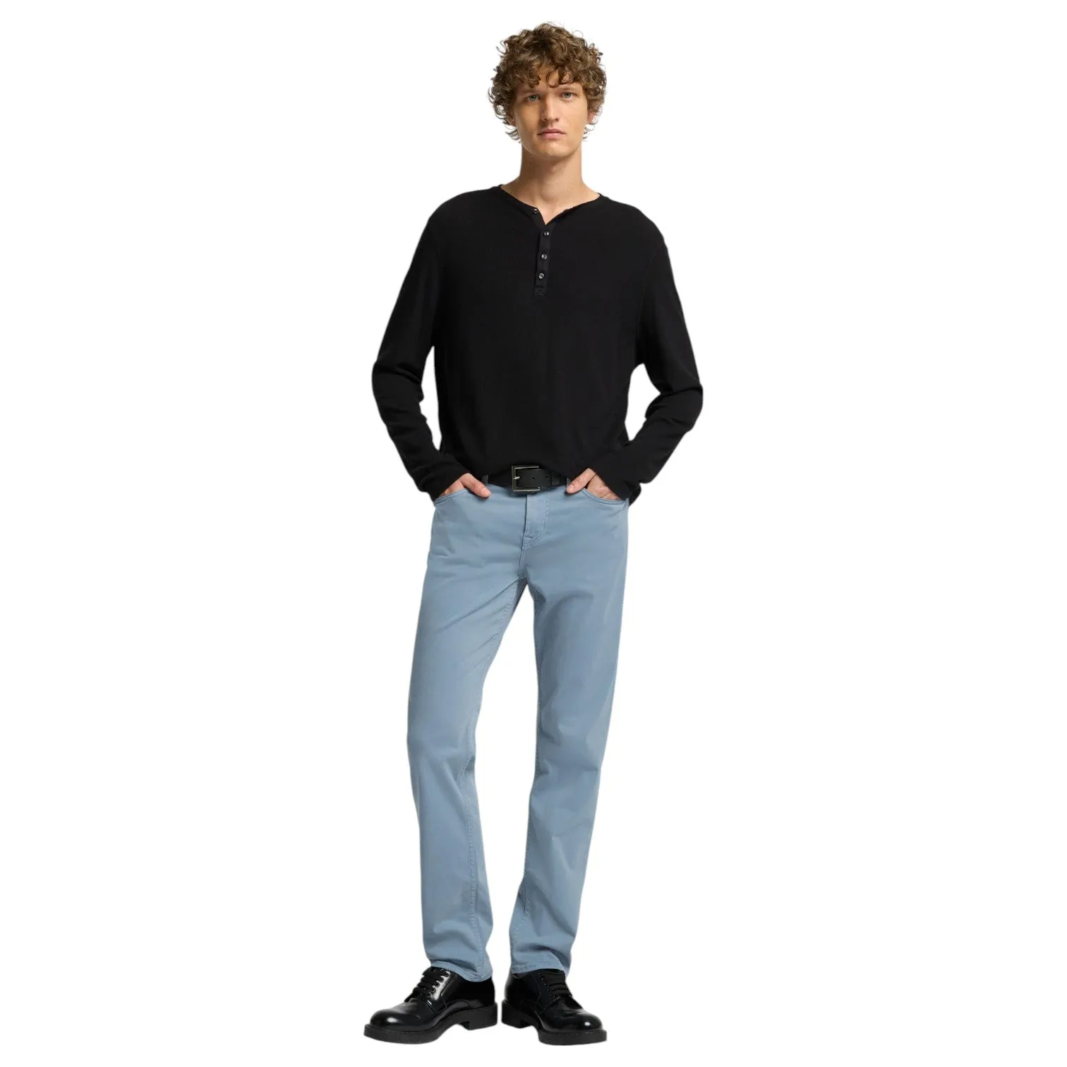 7 For All Mankind Slimmy Stretch Sateen Sleepy Blue 7T511V60 YKO sold by J&Z Couture