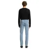7 For All Mankind Slimmy Stretch Sateen Sleepy Blue  7T511V60 YKO sold by J&Z Couture