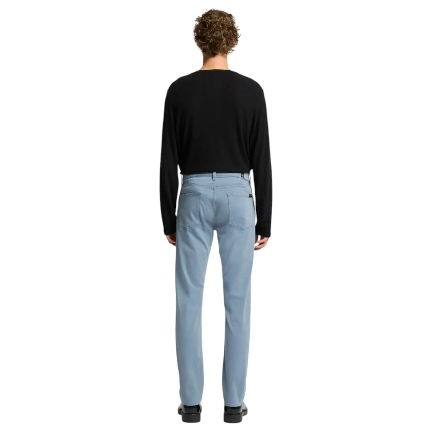 7 For All Mankind Slimmy Stretch Sateen Sleepy Blue 7T511V60 YKO sold by J&Z Couture product image thumbnail 4