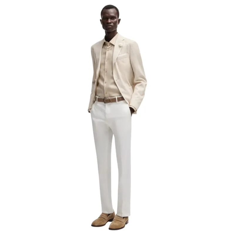 BOSS Formal trousers in comfort-stretch cotton  50539970 100 sold by J&Z Couture
