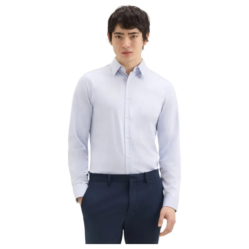 Theory Sylvain Shirt in Structure Knit  J0794505 YJY Olympic sold by J&Z Couture