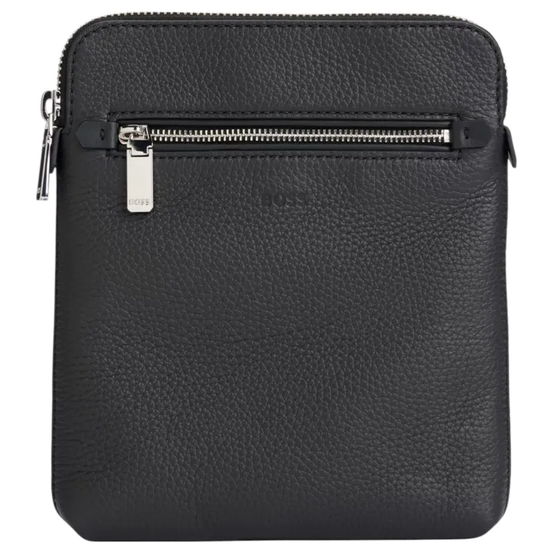 Hugo Boss Envelope Bag In Grained Italian Leather With Embossed Logo  50529289 001 sold by J&Z Couture