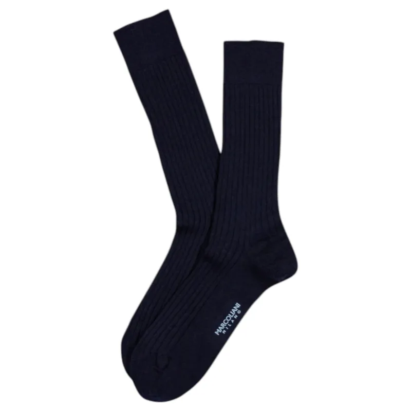 Marcoliani Birdseye Merino Wool Ribbed Socks  MAR2740T sold by J&Z Couture