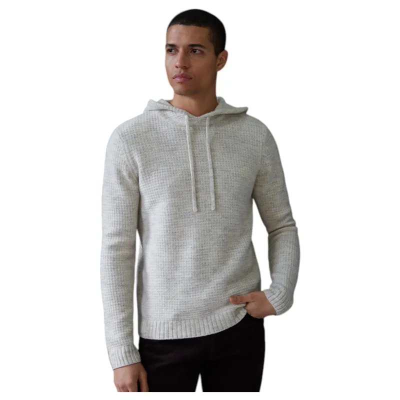 Autumn Cashmere Italian Waffle Hood Sweater Natural  RNH51856 sold by J&Z Couture