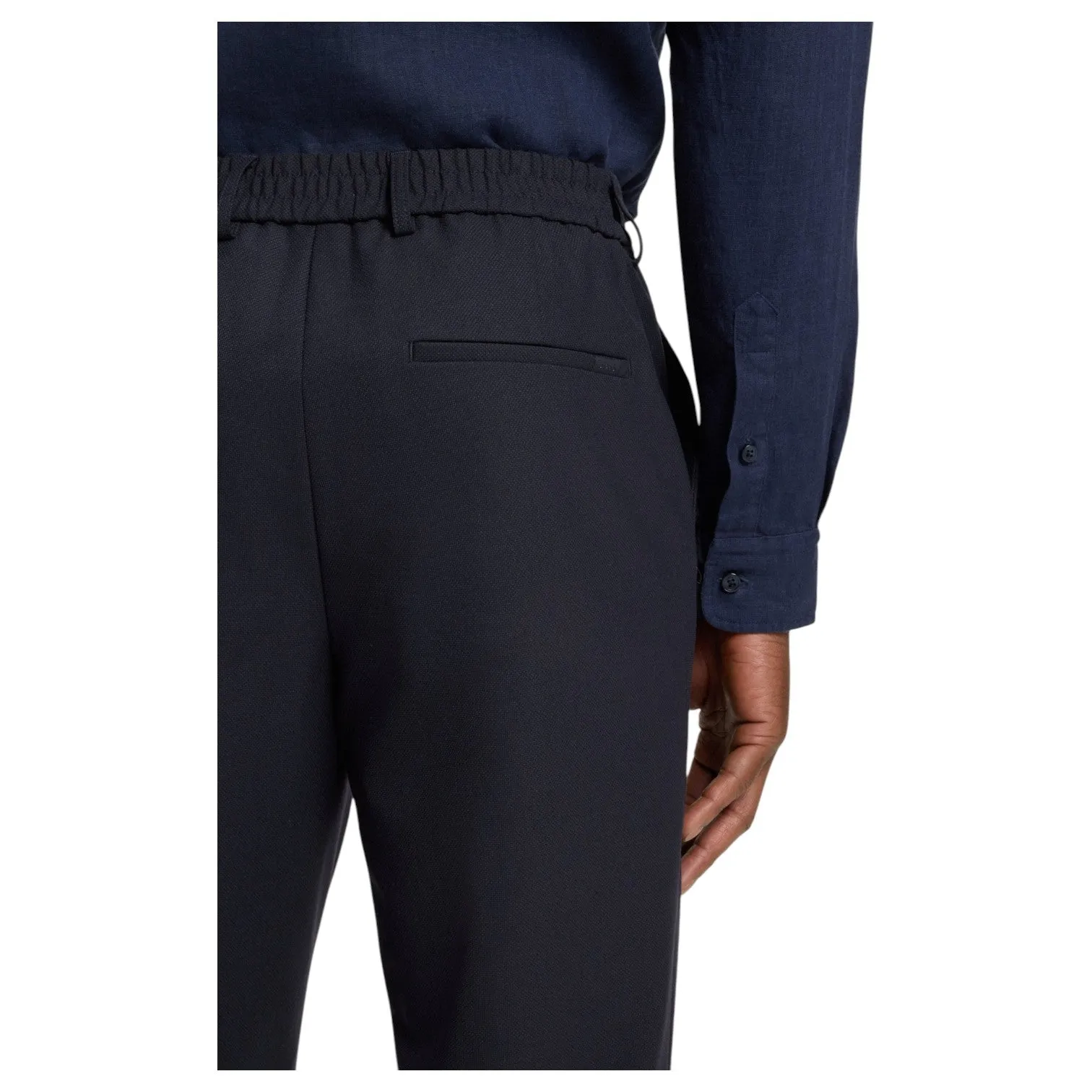 Boss Tapered-Fit Trousers In Machine-Washable Stretch Fabric 50546063 sold by J&Z Couture product image thumbnail 4