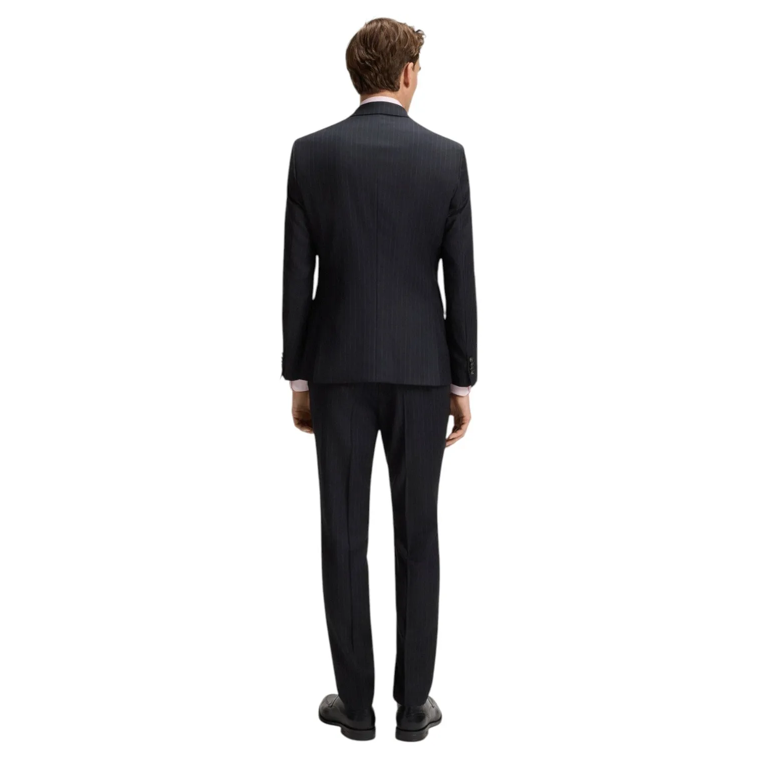 Boss Slim-Fit Suit In Striped Virgin Wool 50546121 sold by J&Z Couture product image thumbnail 3