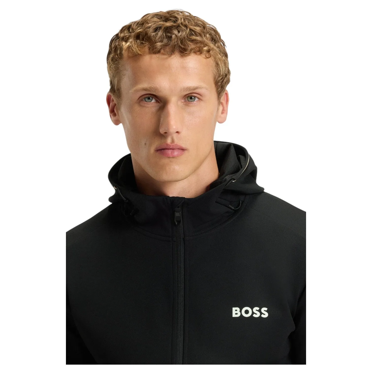 Boss Active Stretch-Gabardine Zip-Up Hoodie With Pants Thermoregulating Technology sold by J&Z Couture product image thumbnail 5