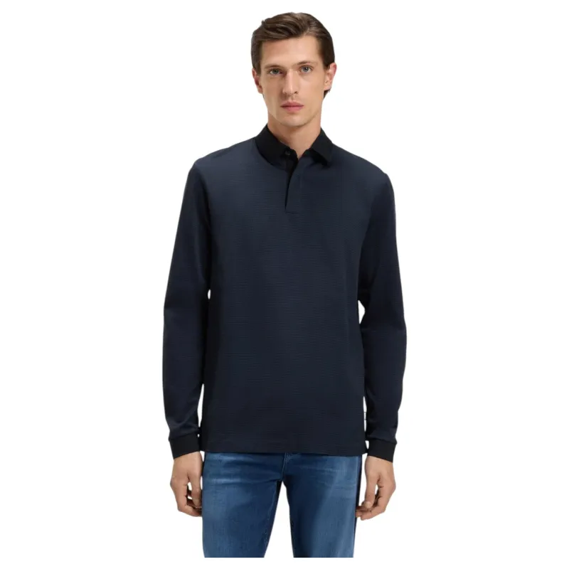 Boss Mercerised-Cotton Polo Shirt With Plain Collar sold by J&Z Couture