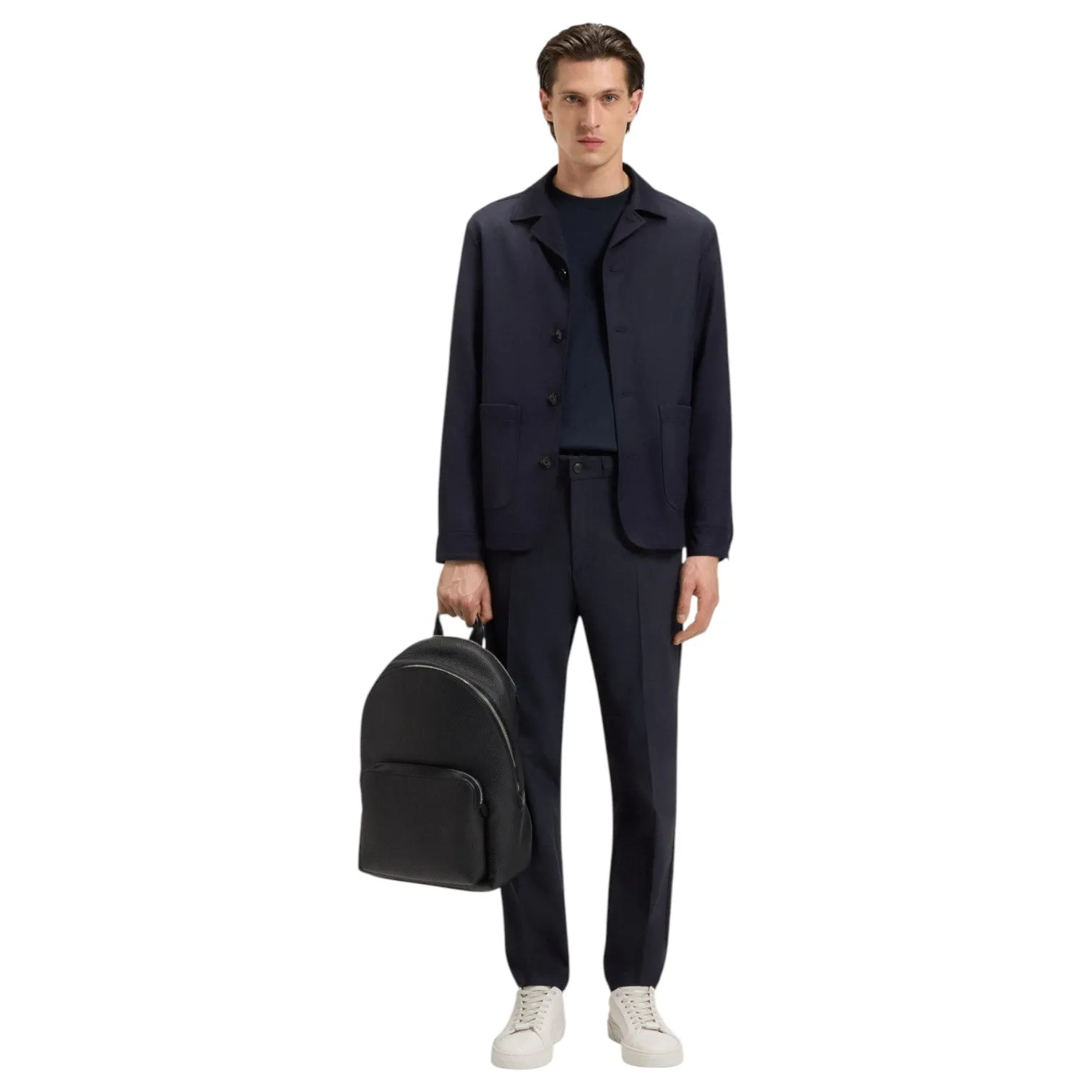 Boss Modern-Fit Trousers In A Wool Blend With Draw Strings sold by J&Z Couture