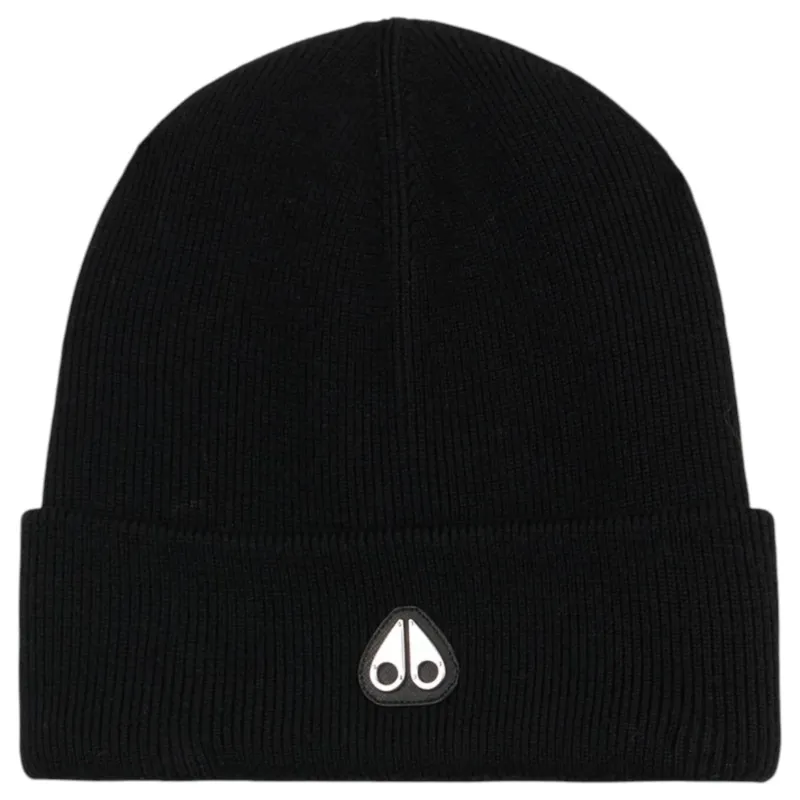 Moose Knuckles Parnis Unisex Beanie M34MA544-Black sold by J&Z Couture