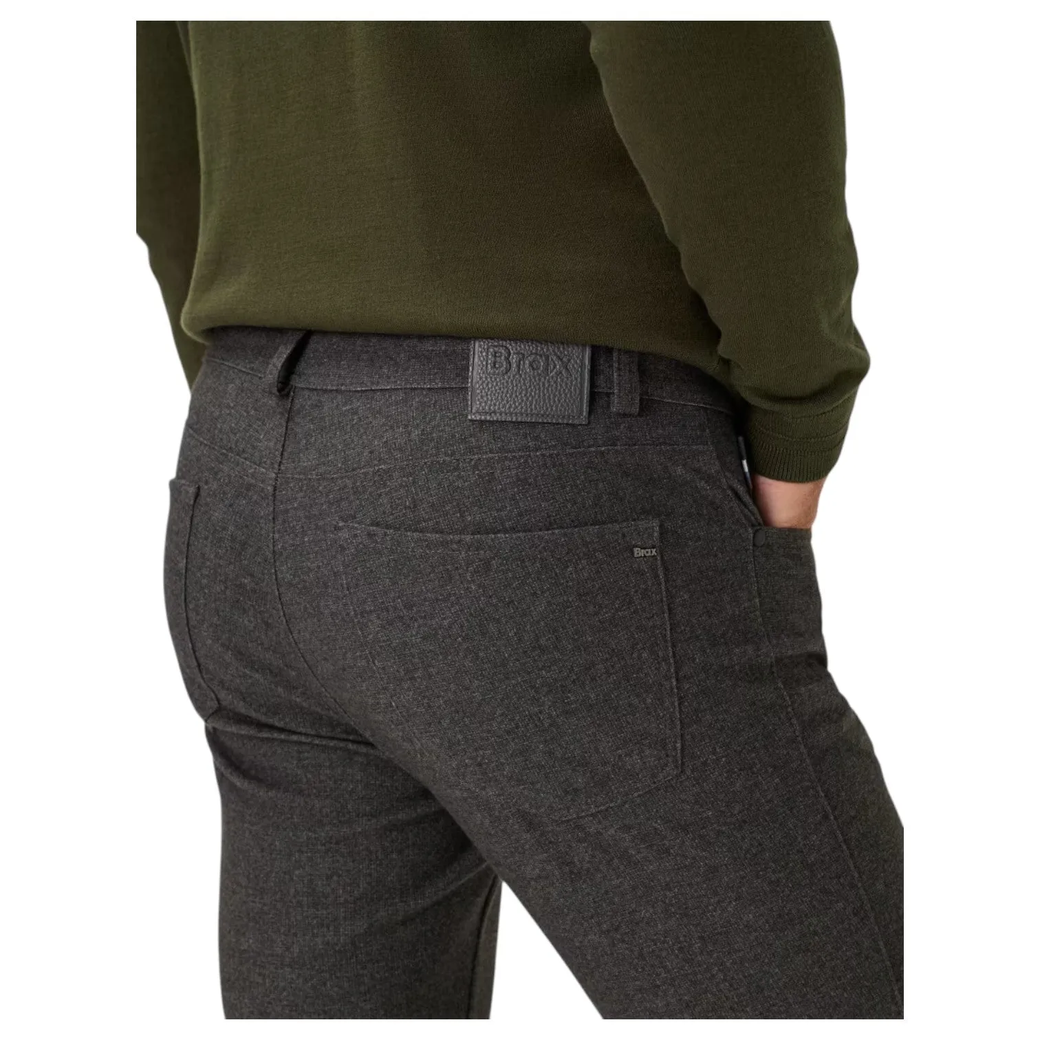 Brax Style Chuck Hi-Flex Plaid Pants 87-5028 sold by J&Z Couture product image thumbnail 4