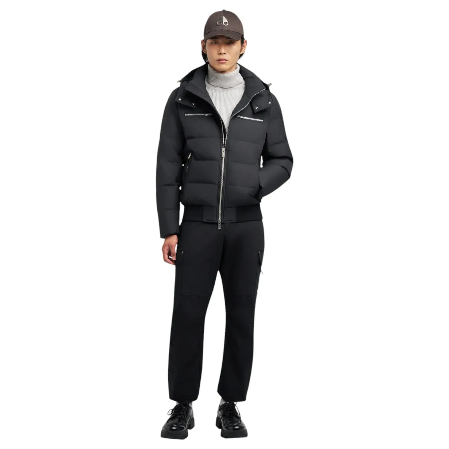 Moose Knuckles Cloud Shearling Bomber Jacket M35MB005S Blk/Blk sold by J&Z Couture product image thumbnail 4