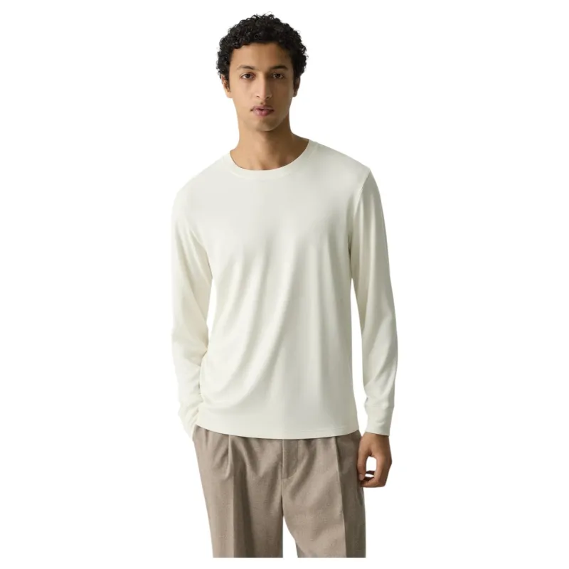 Theory Essential Long-Sleeve Tee in Anemone Modal Jersey sold by J&Z Couture