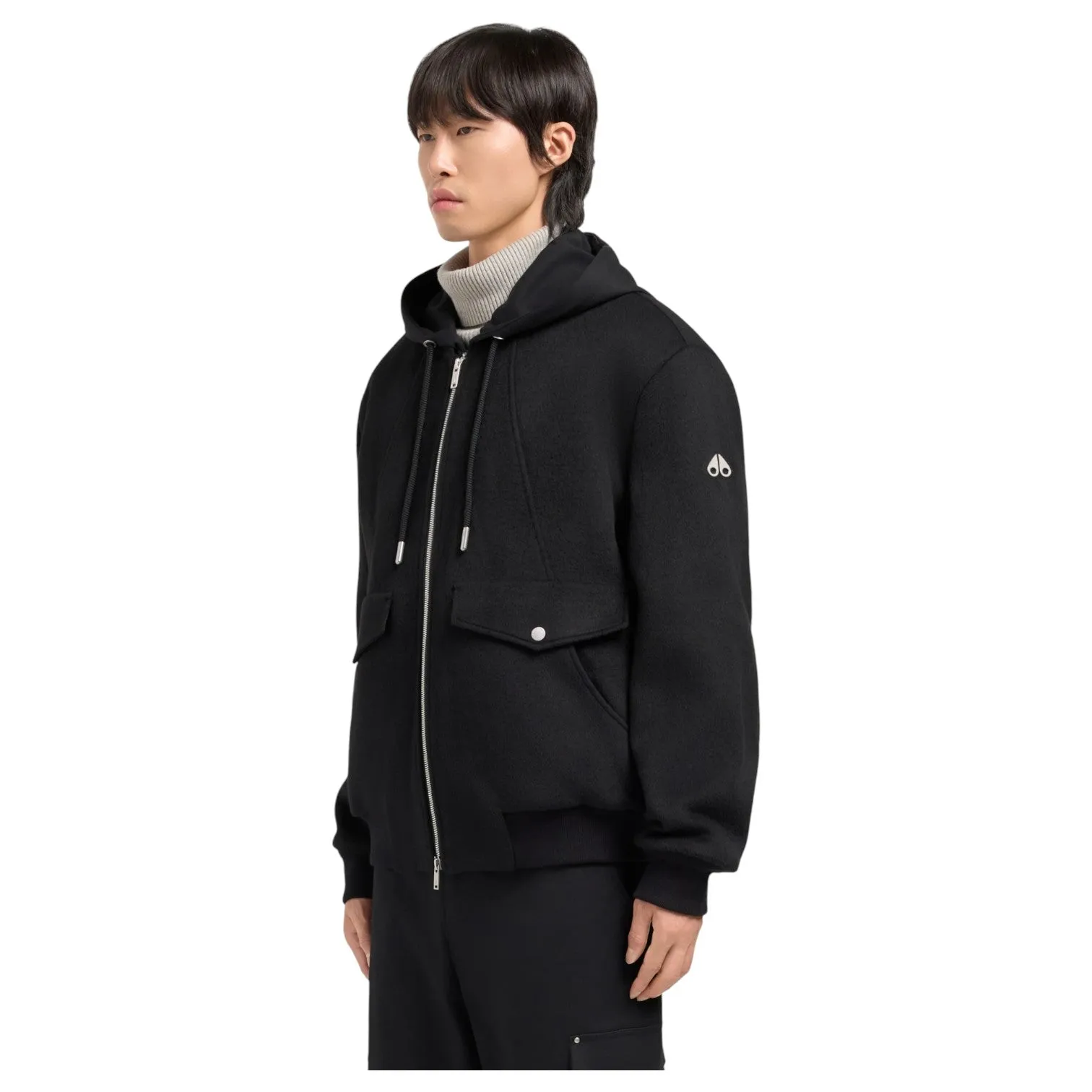 Moose Knuckles Ellington Bomber Jacket Blk/Blk M35MW404-313 sold by J&Z Couture product image thumbnail 2