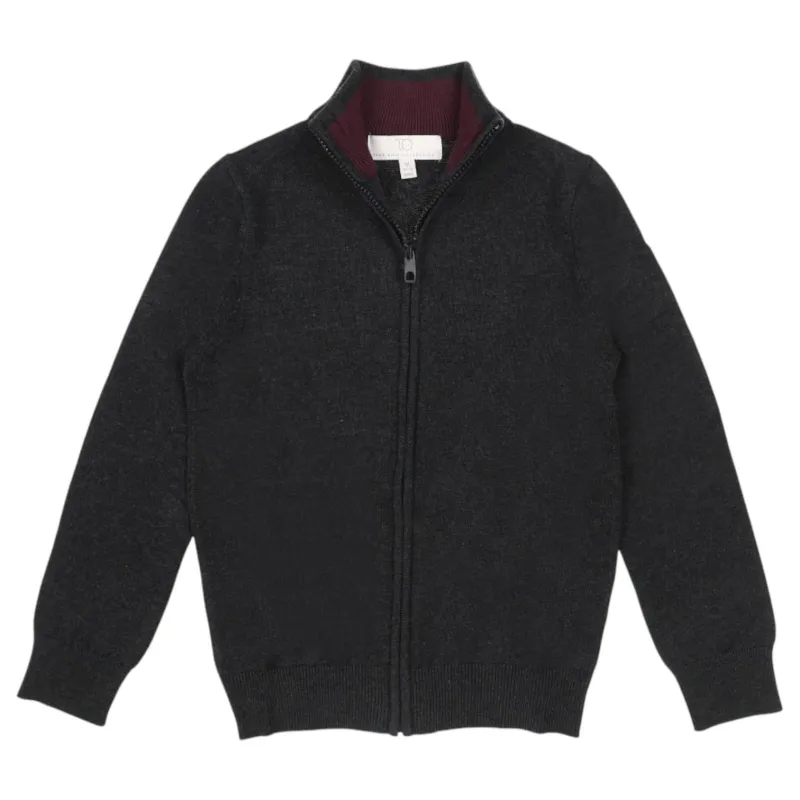 T.O. Mens Full Zip Charcoal Sweater SWM-FZ-C sold by J&Z Couture