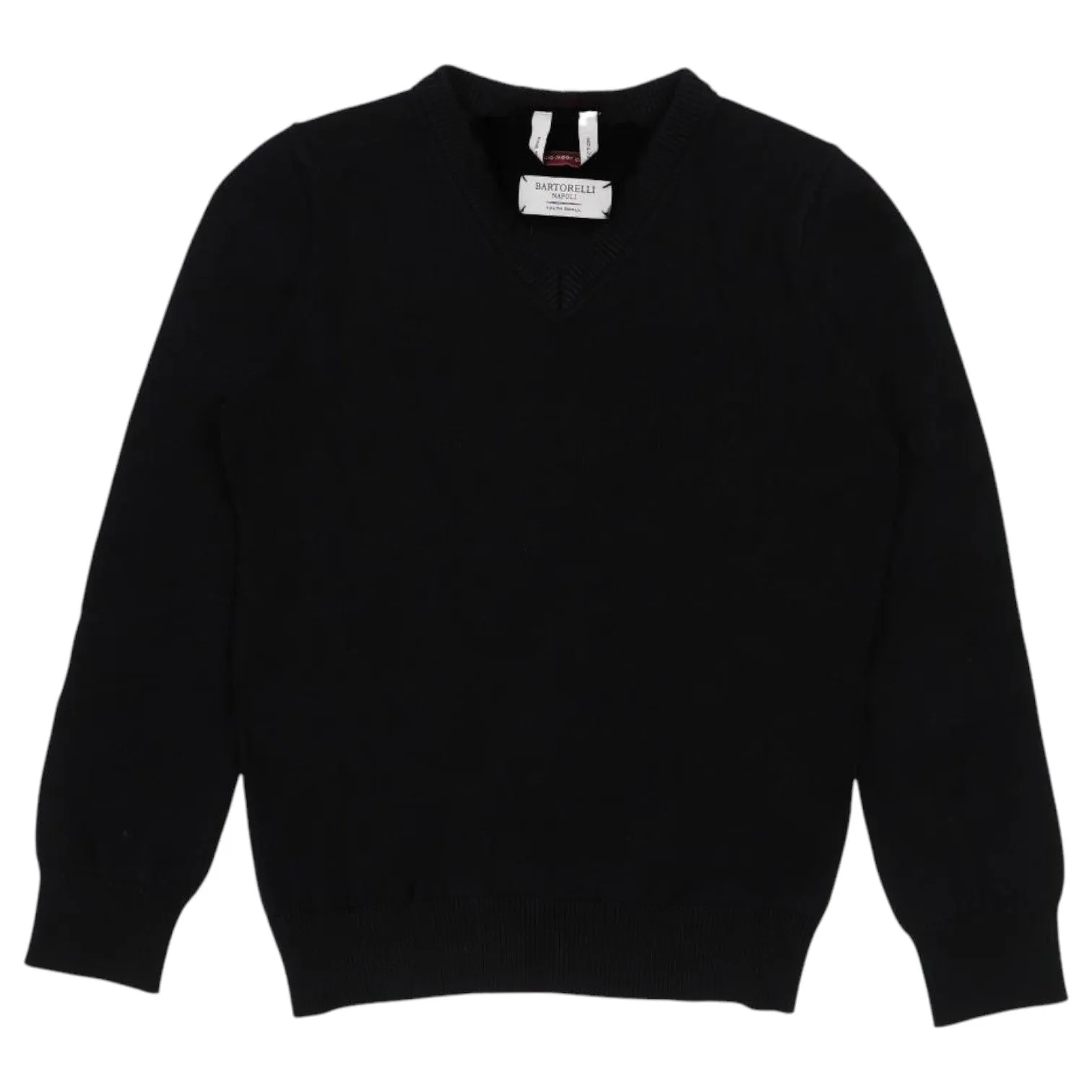 Mens Bartorelli V Neck Black Sweater BTNSW-M-VN-BLK sold by J&Z Couture