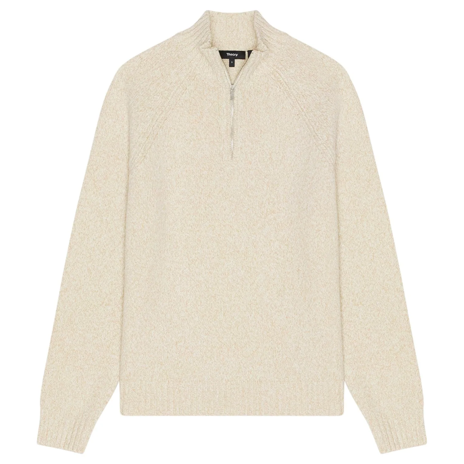 Theory Quarter-Zip Sweater in Wool-Blend Twist P0981709 sold by J&Z Couture