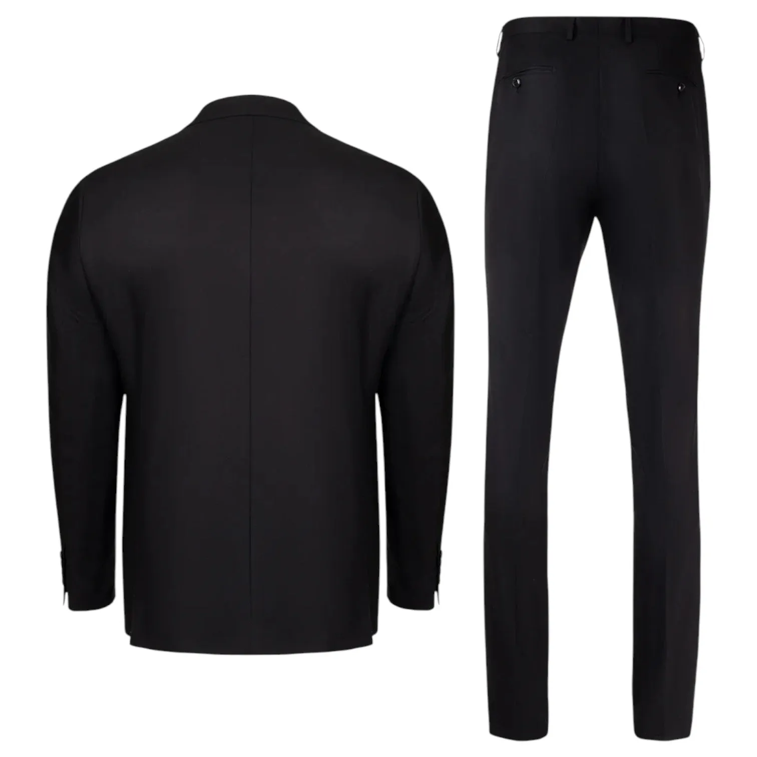 Men's Cardeliano Wool Suit - Black sold by J&Z Couture product image thumbnail 3