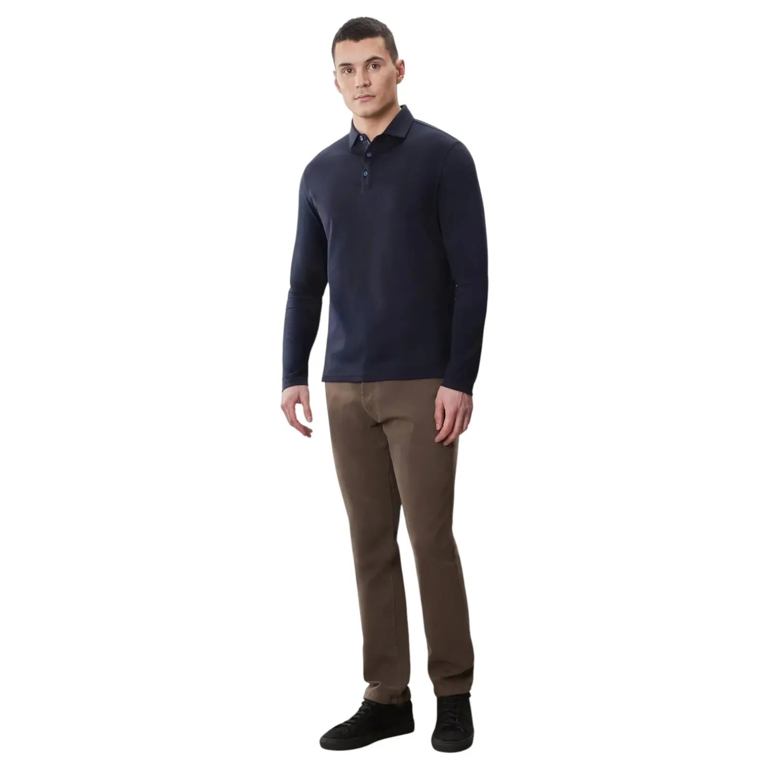 Robert Barakett Long Sleeve Casual Polo Shirt in Multiple Colors RB52559 sold by J&Z Couture product image thumbnail 4