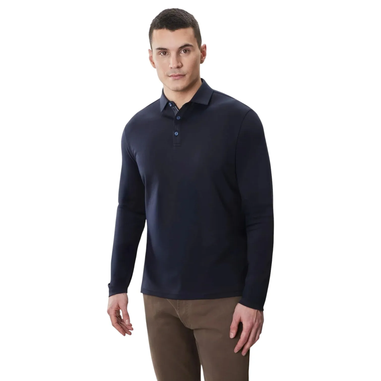 Robert Barakett Long Sleeve Casual Polo Shirt in Multiple Colors RB52559 sold by J&Z Couture product image thumbnail 5