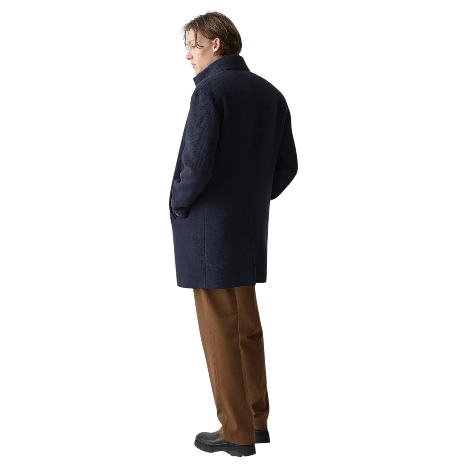 Theory Belvin Coat in Textured Wool-Blend Melton sold by J&Z Couture product image thumbnail 5