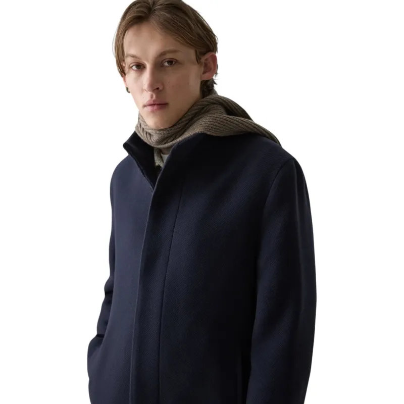 Theory Belvin Coat in Textured Wool-Blend Melton sold by J&Z Couture