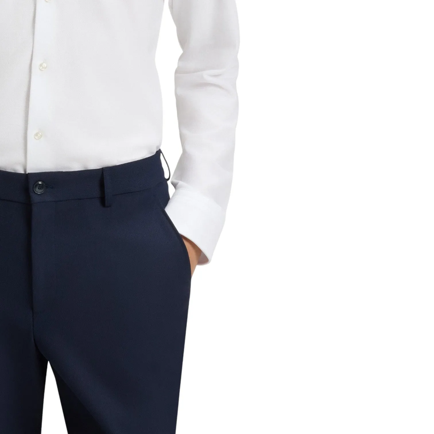 BOSS-Slim-Fit Shirt In Cotton-Piqué Jersey sold by J&Z Couture product image thumbnail 5