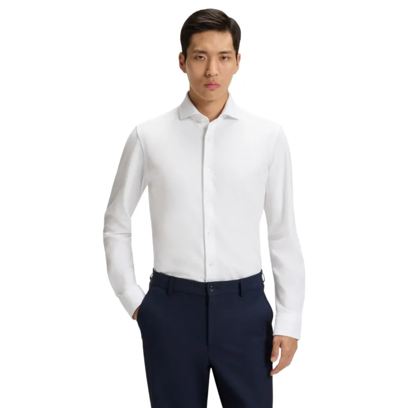 BOSS-Slim-Fit Shirt In Cotton-Piqué Jersey sold by J&Z Couture