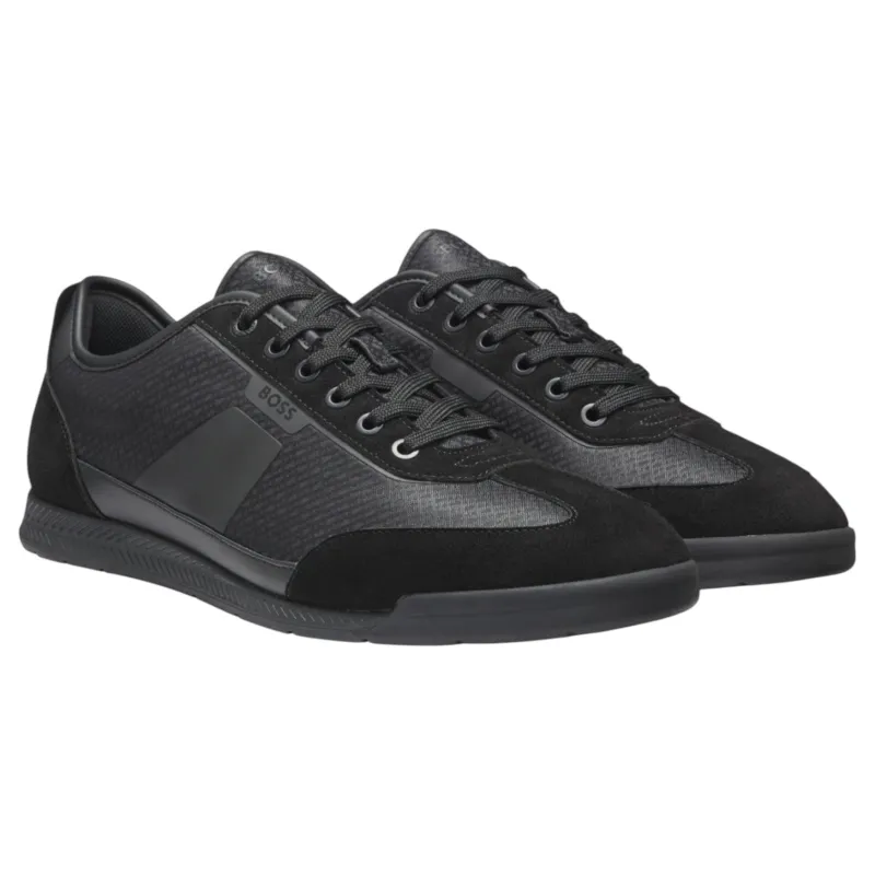 BOSS Trainers Nitan Lowp Nymn Black made by Hugo Boss