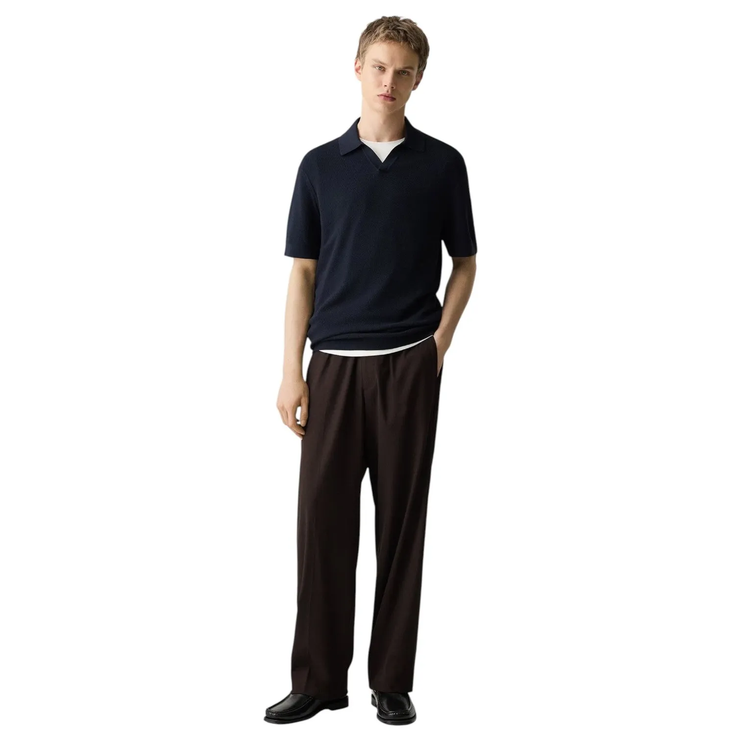 Theory Brenan Polo Shirt in Light Bilen Q0186702 sold by J&Z Couture product image thumbnail 2