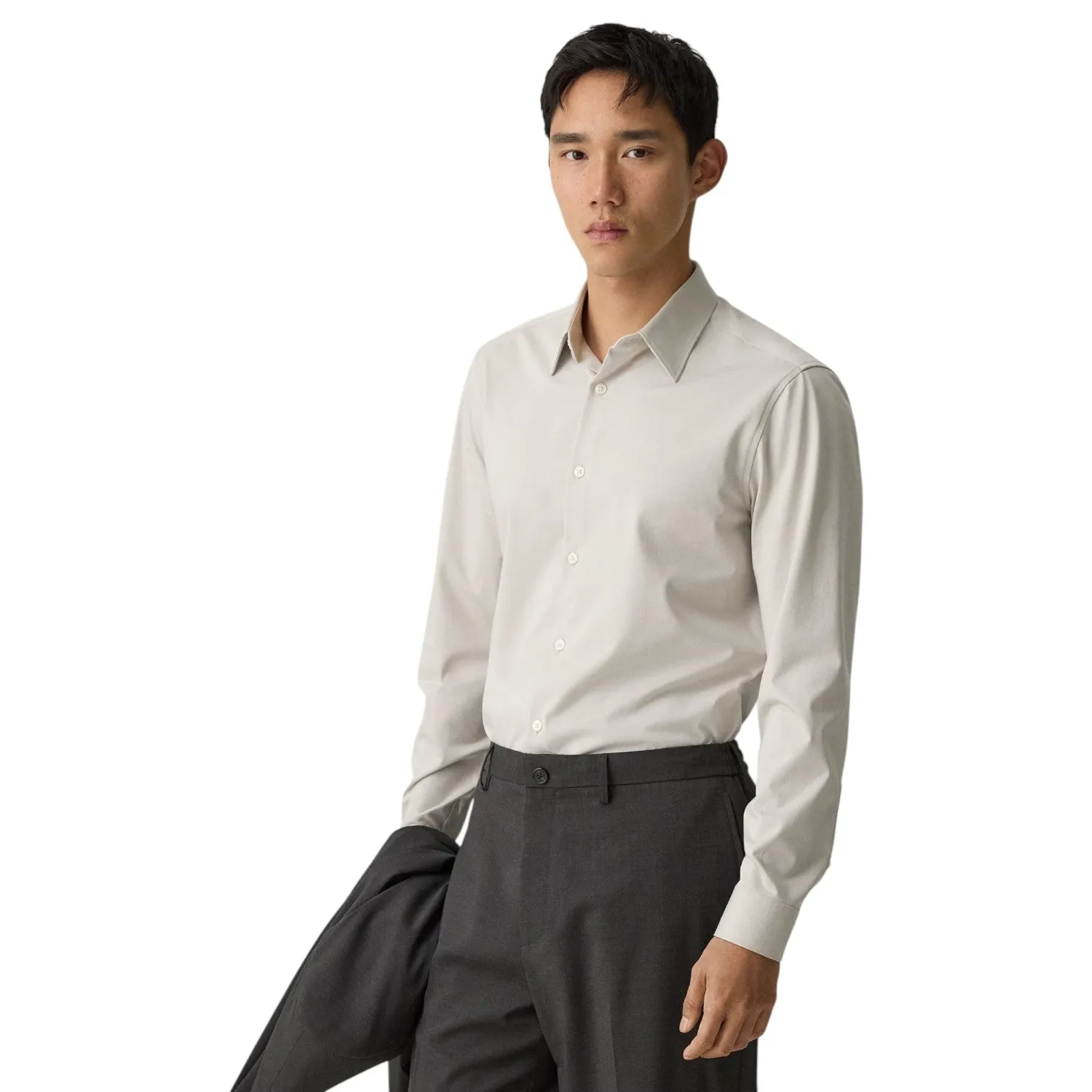 Theory Sylvain Shirt in Structure Knit J0794505 sold by J&Z Couture product image thumbnail 3
