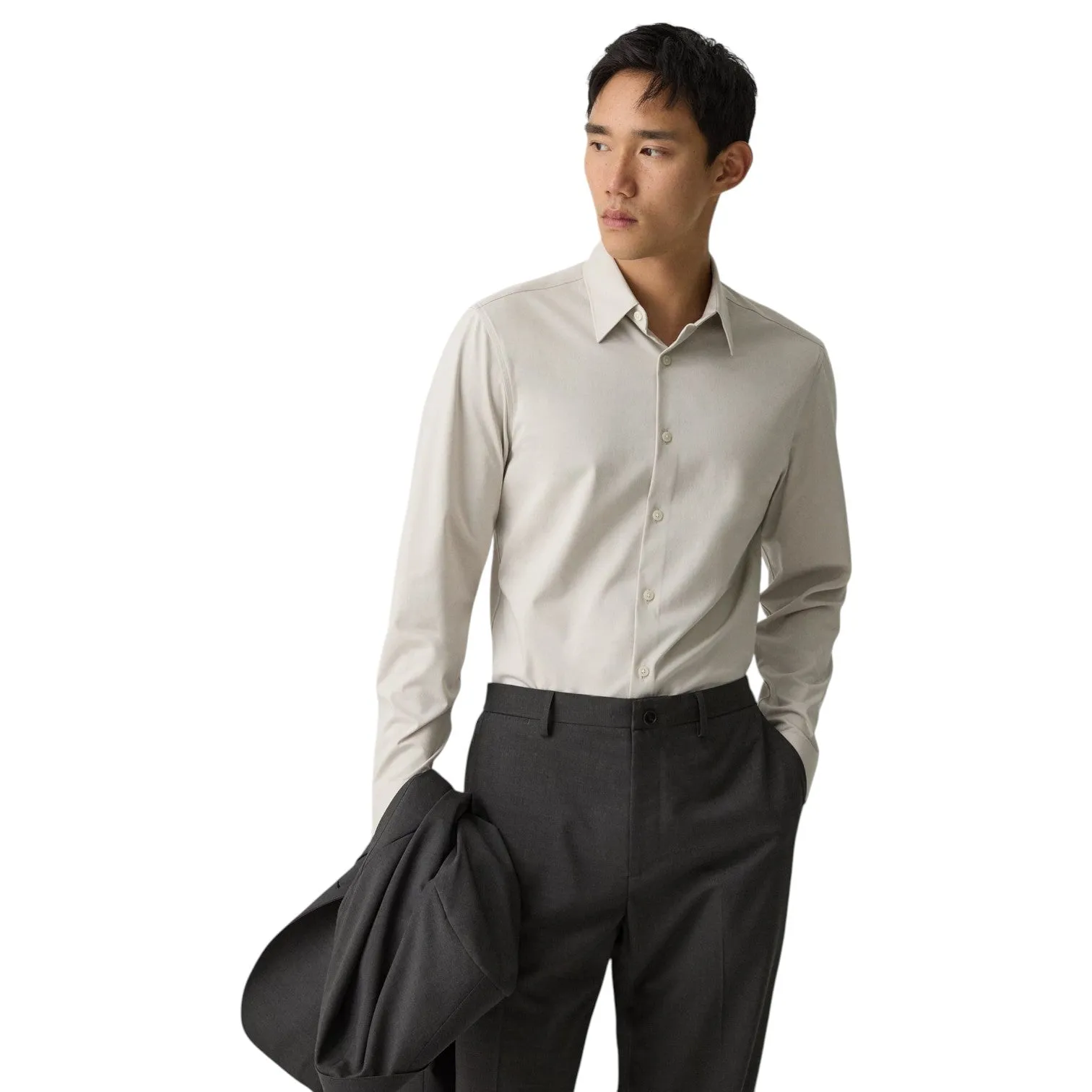 Theory Sylvain Shirt in Structure Knit J0794505 sold by J&Z Couture product image thumbnail 4