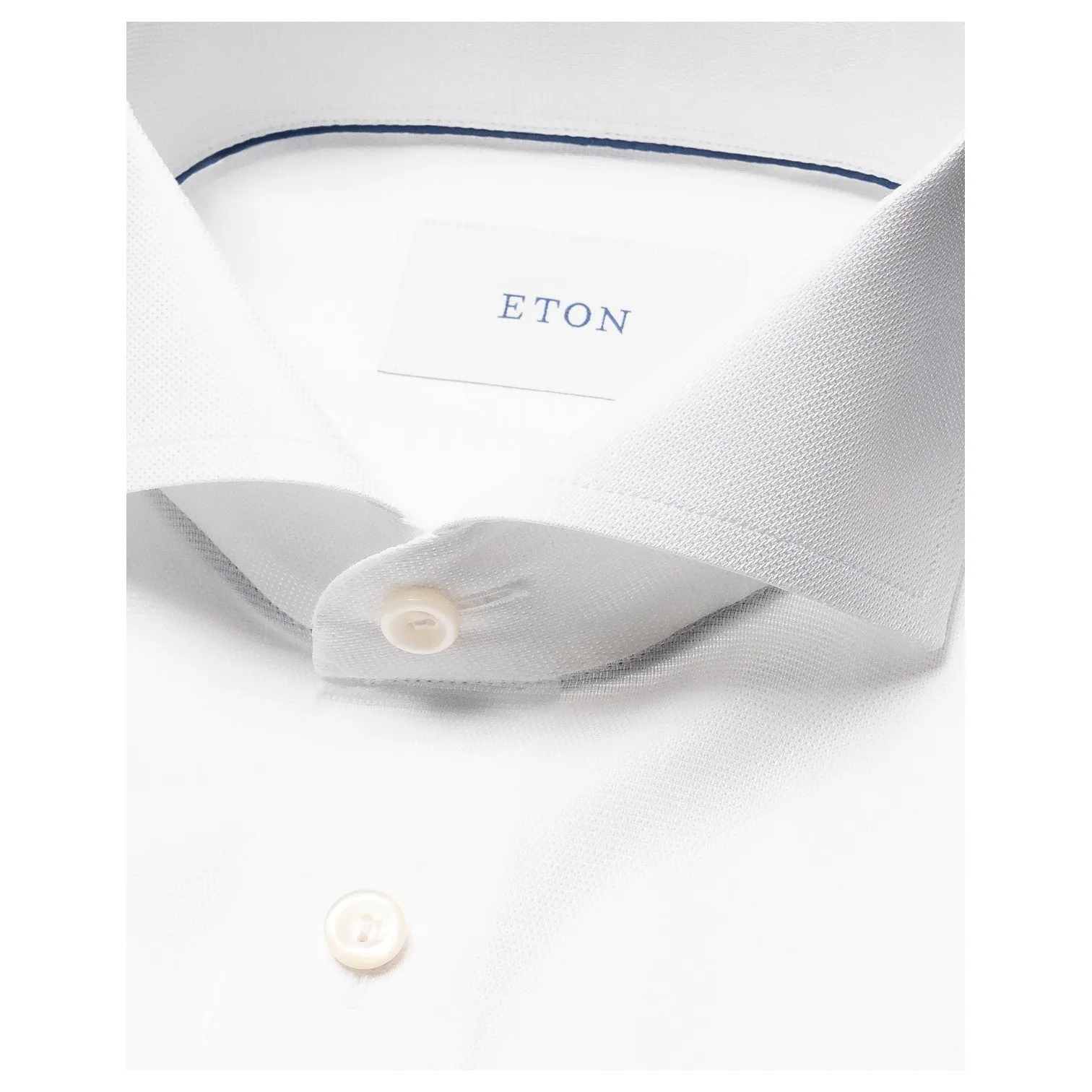 Eton Signature Twill Shirt In White Cut-Away Slim Fit 100014803-00 sold by J&Z Couture product image thumbnail 2