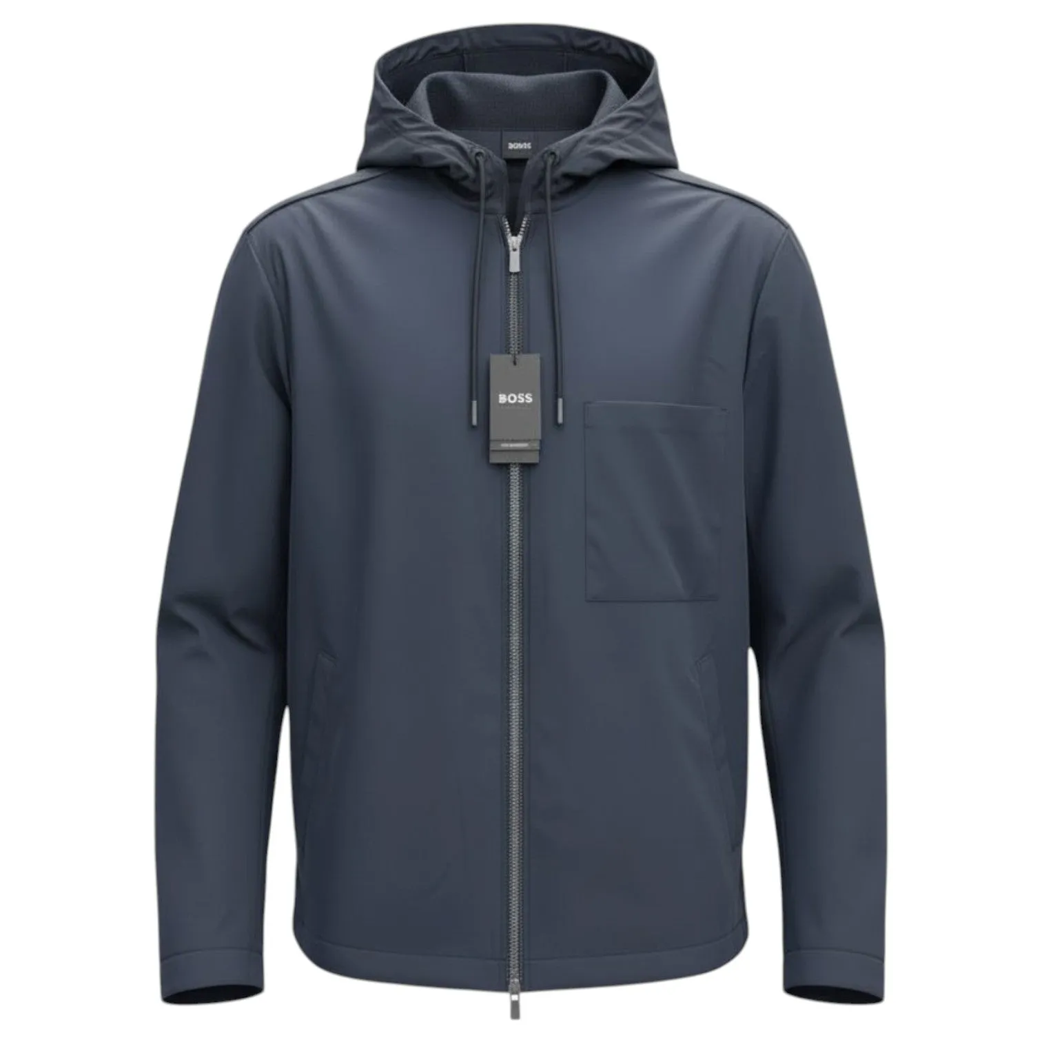 BOSS Lightweight Hooded Jacket – Dark Blue 50556817 sold by J&Z Couture