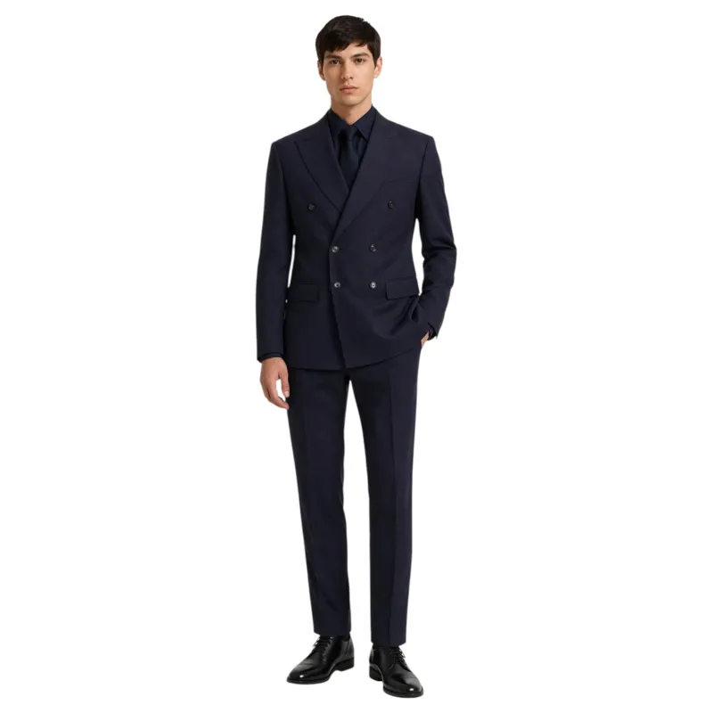 BOSS Slim Fit Double-Breasted Suit – 100% Italian Virgin Wool  50561841 made by Hugo Boss