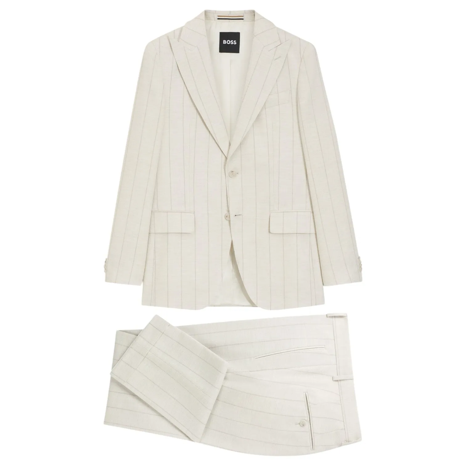 BOSS Two-Piece Slim-Fit Suit In Cotton And Virgin Wool 50561849 sold by J&Z Couture product image thumbnail 4