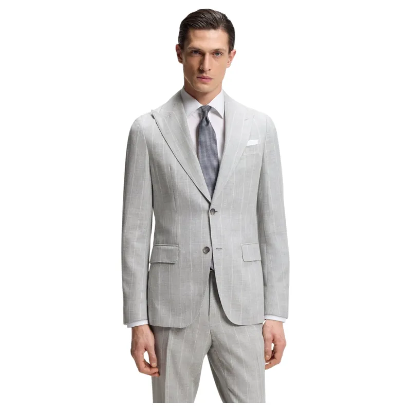 BOSS Two-Piece Slim-Fit Suit In Cotton And Virgin Wool  50561849 made by Hugo Boss