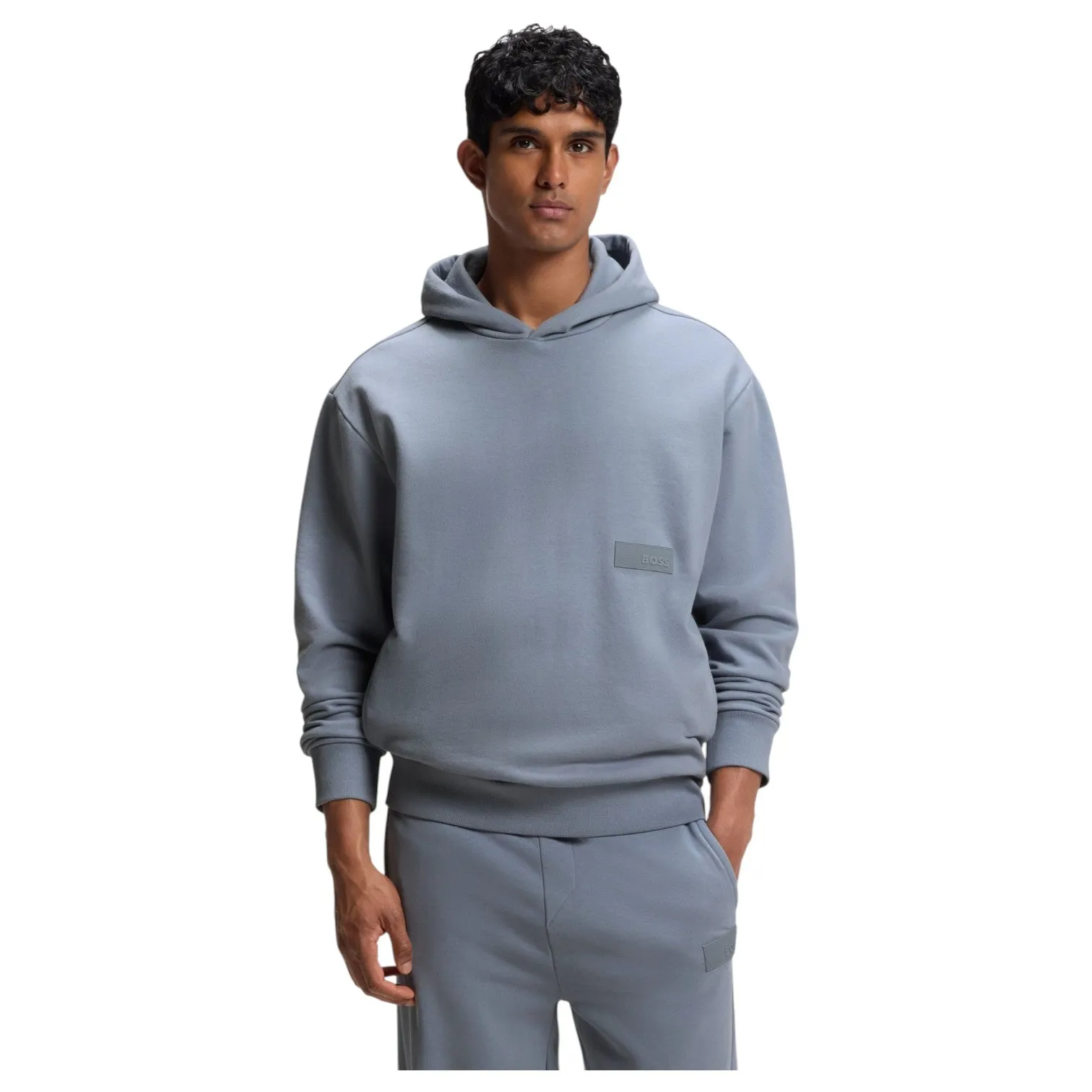 BOSS SW_Hoodie Relaxed-Fit Luxury Fleece Hoodie sold by J&Z Couture product image thumbnail 5