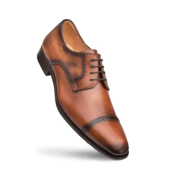 Mezlan Men's Calfskin Cap Toe Oxford Shoe E20265 Cognac sold by J&Z Couture product image thumbnail 2