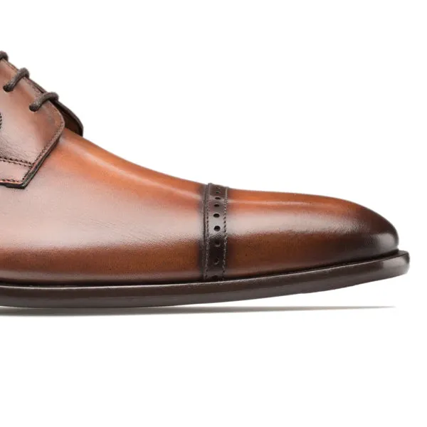 Mezlan Men's Calfskin Cap Toe Oxford Shoe E20265 Cognac sold by J&Z Couture product image thumbnail 3