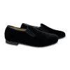 Andanines Boys Velvet Shoes In Black  182447-36 Black sold by J&Z Couture