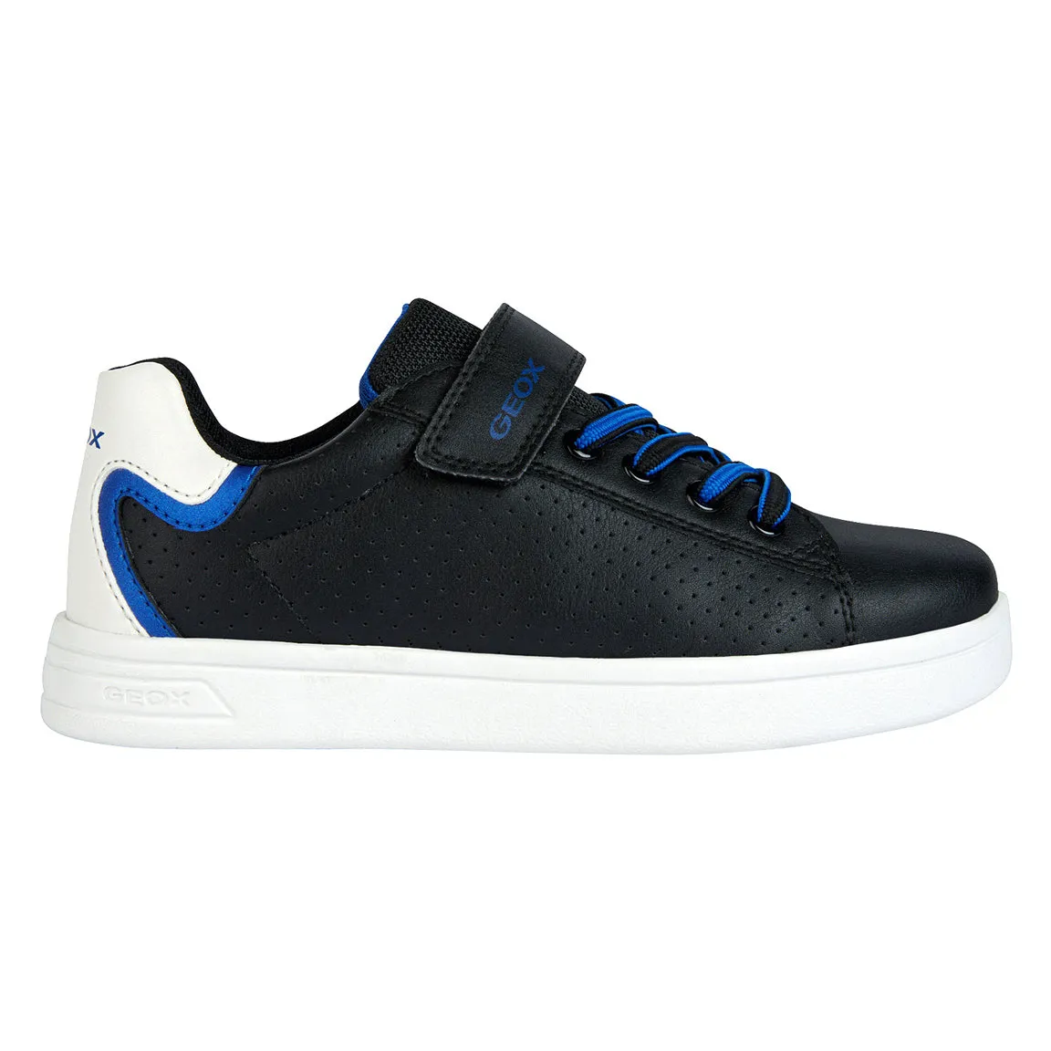 Geox Djrock Boy Sneaker in Black/Royal Blue Black leather J355VA-054FU-C0245 35 sold by J&Z Couture product image thumbnail 2