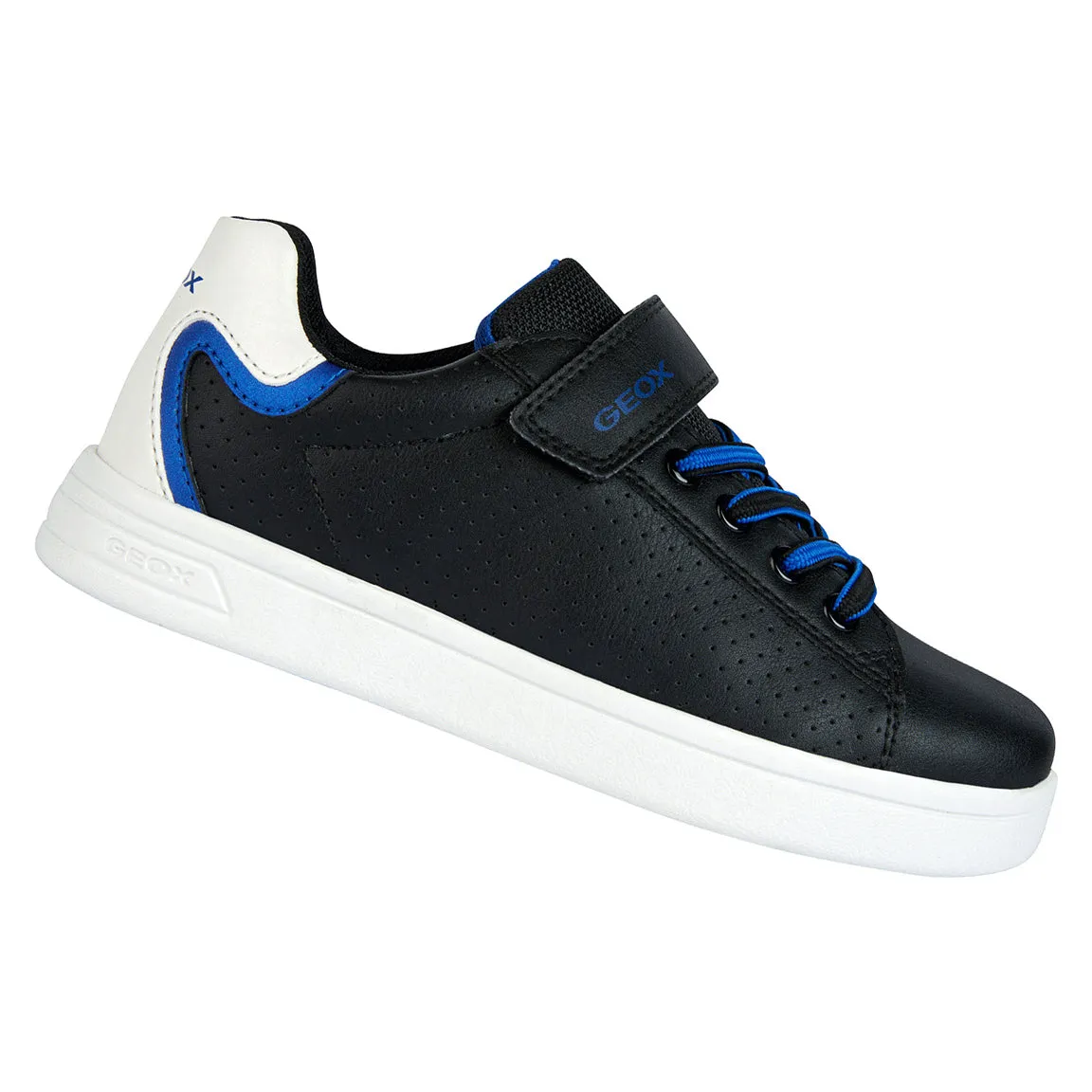 Geox Djrock Boy Sneaker in Black/Royal Blue Black leather J355VA-054FU-C0245 35 sold by J&Z Couture product image thumbnail 4