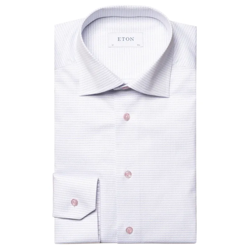 Eton Pink Micro Check Pattern Shirt  100011086 51 100011667 51 sold by J&Z Couture