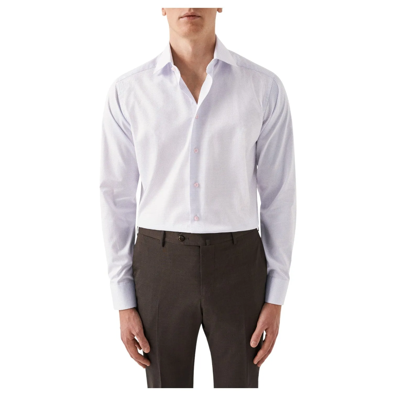 Eton Pink Micro Check Pattern Shirt 100011086 51 100011667 51 sold by J&Z Couture product image thumbnail 4