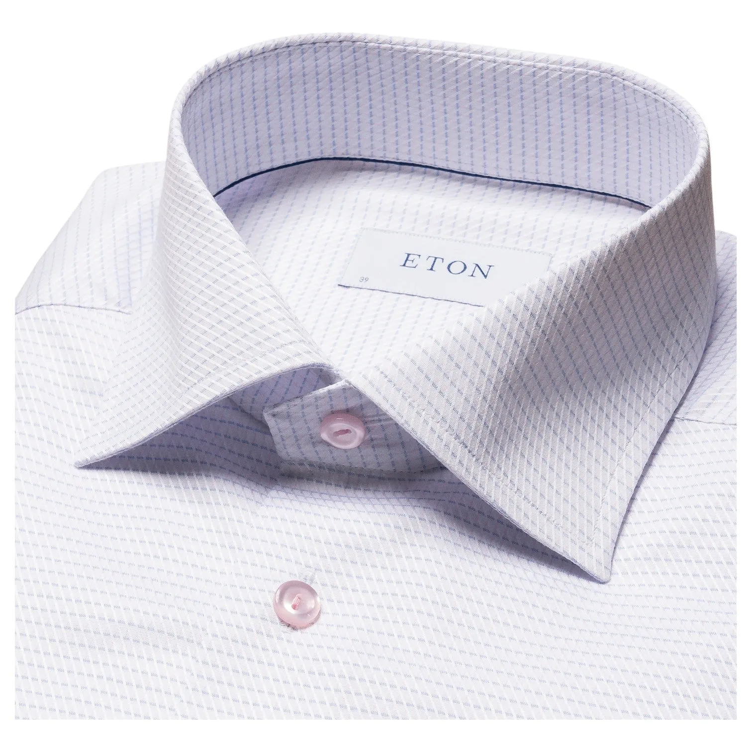 Eton Pink Micro Check Pattern Shirt 100011086 51 100011667 51 sold by J&Z Couture product image thumbnail 5