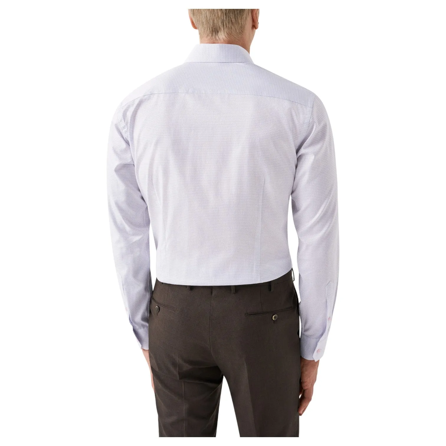 Eton Pink Micro Check Pattern Shirt 100011086 51 100011667 51 sold by J&Z Couture product image thumbnail 2