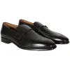 BOSS Italian Leather Loafer with Apron Toe and Branded Trim  50496075-203 sold by J&Z Couture