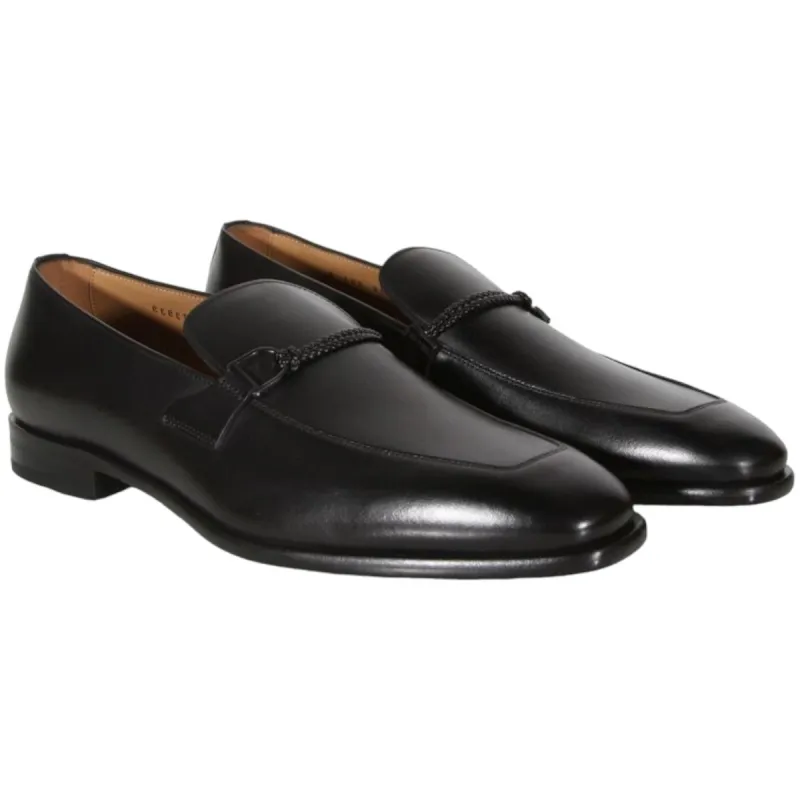 BOSS Italian Leather Loafer with Apron Toe and Branded Trim  50496075-203 sold by J&Z Couture